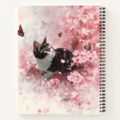 桜と猫と蝶 (8) ノートブック (裏面)