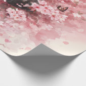桜と猫と蝶 (8) ラッピングペーパー (角)