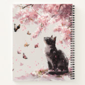 桜と猫と蝶 (9) ノートブック (裏面)