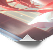 桜と秘密 | かわいい狐キツネスクールガール ポスター (コーナー)