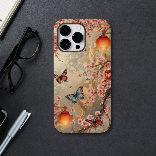 桜と蝶のランタン Case-Mate iPhoneケース