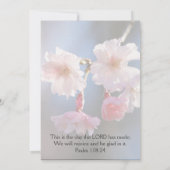 桜と詩のウェディング 招待状 (裏面)