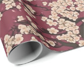 桜と鯉の和柄デザイン ラッピングペーパー (ロールコーナー)