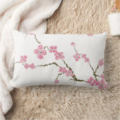桜によってはアメリカ人のMoJoの枕が開花します ランバークッション (ブランケット)