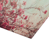 桜によっては花のガラスまな板が開花します カッティングボード (角)