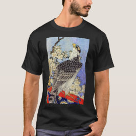 桜にハヤブサ、《鳥》ハヤブサ及び桜、Hokusai、Ukiyo-e Tシャツ