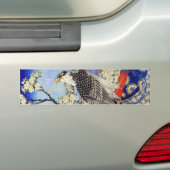 桜にハヤブサ, Falcon & Cherry Blossoms, Hokusai, Ukiyo-e バンパーステッカー (車上)