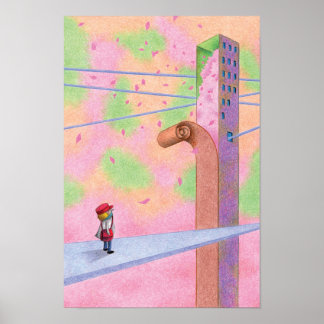桜に包まれた世界 ポスター