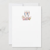 桜のお花見だけの春のウェディング 招待状 (裏面)