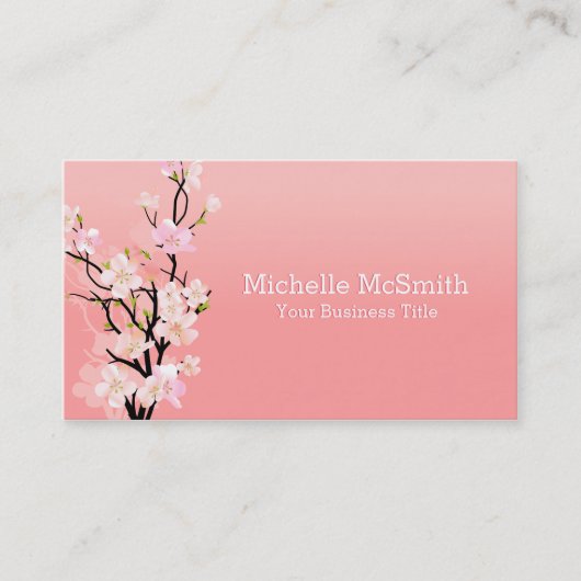 桜のかわいいの桜 名刺 (正面)