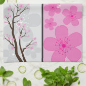 桜ののぼり旗 キッチンタオル (折り畳み)