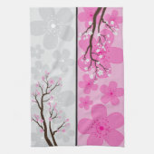 桜ののぼり旗 キッチンタオル (縦)