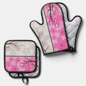 桜ののぼり旗 鍋つかみ&鍋敷きセット (正面/裏面)
