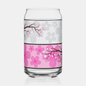 桜ののぼり ガラス缶 (正面)