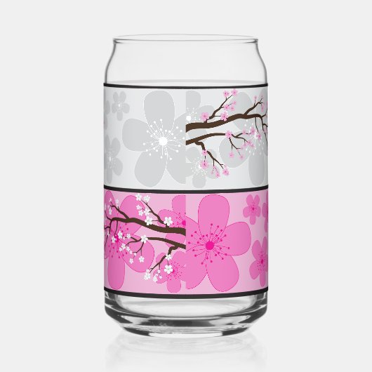 桜ののぼり ガラス缶 (右)