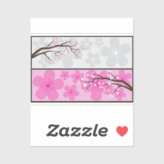 桜ののぼり シール (シート)