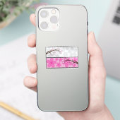 桜ののぼり シール (スマートフォン)
