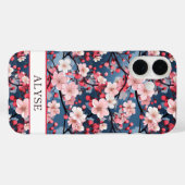桜のイニシャル入り Case-Mate iPhoneケース (裏面 (横))