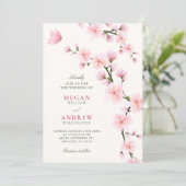 桜のウェディング 招待状 (スタンド正面)