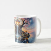 桜のオアシスの平和マグカップ コーヒーマグカップ (正面右)