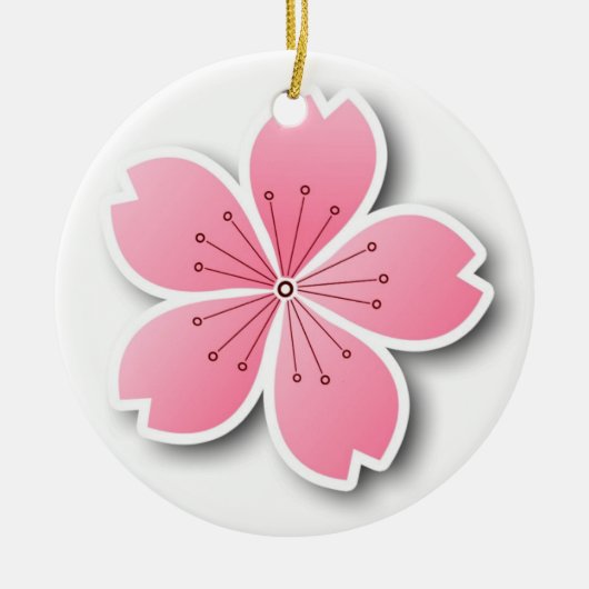 桜のオーナメント セラミックオーナメント (正面)