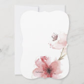 桜のクローズアップの招待状 招待状 (裏面)