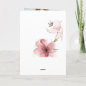 桜のクローズアップの母の日カード カード (裏面)