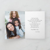 桜のクローズアップの母の日カード カード (内部)