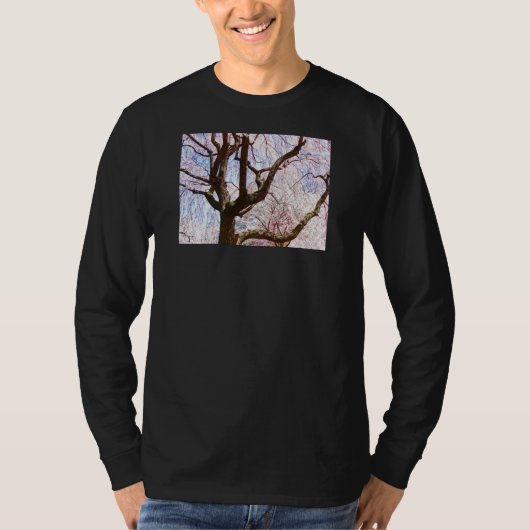 桜のクローズアップ Tシャツ (正面)