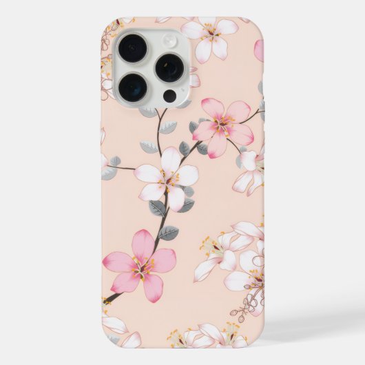桜のケース iPhoneケース (裏面)
