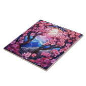 桜のステンドグラス タイル (側面)