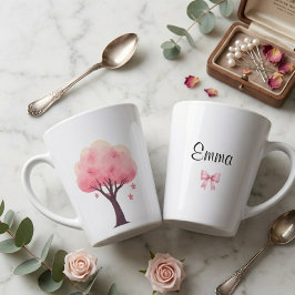 桜のデリケートな佇まい グレース ルック カスタム カフェラテマグ