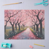 桜のトンネル 薄葉紙 (クラフト)