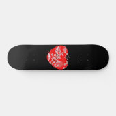 桜のハート スケートボード (横)
