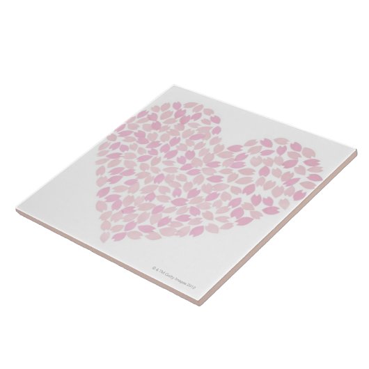 桜のハート タイル (側面)