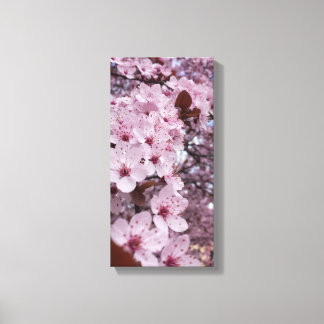 桜のピンクの花 キャンバスウォールアート - 桜の木 キャンバスプリント