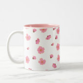 桜のピンクマグカップ ツートーンマグカップ (左)