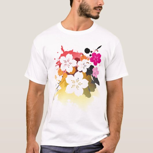 桜のフェスティバル Tシャツ (正面)