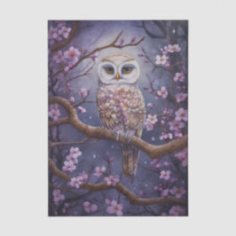 桜のフクロウ 薄葉紙
