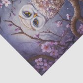 桜のフクロウ 薄葉紙 (詳細)