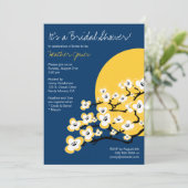 桜のブライダルシャワーの招待状-海軍 招待状 (スタンド正面)