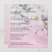 桜のブライダルシャワー 招待状 (正面/裏面)