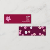 桜のプロフィールカード スキニー名刺 (正面/裏面)