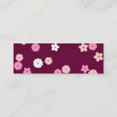 桜のプロフィールカード スキニー名刺 (裏面)