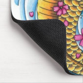 桜のマウスパッドを持つコイ マウスパッド (コーナー)