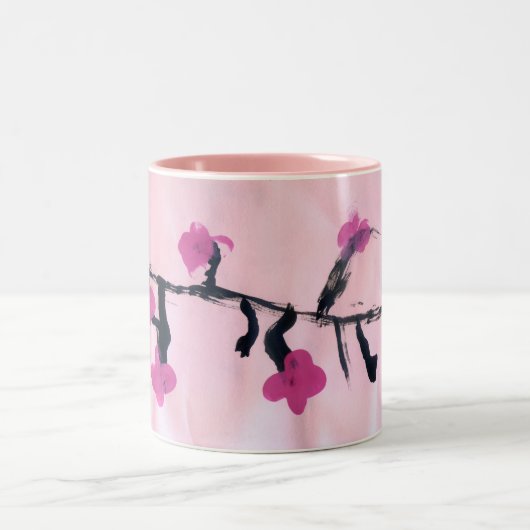 桜のマグ ツートーンマグカップ (中央)