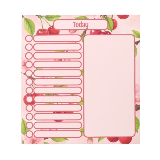 桜のメモ帳 ノートパッド (正面)