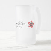 桜のモダンでカスタムな花婿介添人 フロストグラスビールジョッキ (正面右)