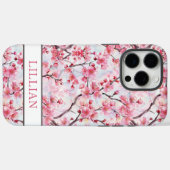 桜のモノグラム Case-Mate iPhoneケース (裏面 (横))