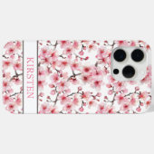 桜のモノグラム Case-Mate iPhoneケース (裏面 (横))